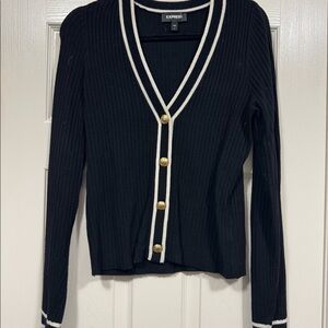 Express striped cardigan